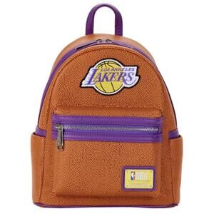 Loungefly NBA Los Angeles Lakers Basketball Logo Backpack NWT